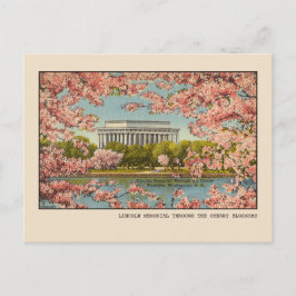Washington, D.C. Lincoln Memorial Oud Model Briefkaart