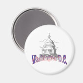 Washington D.C. Magnet Magneet (Voorkant / Achterkant)