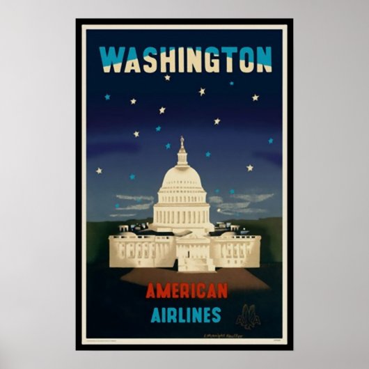 Washington D.C. | Poster Vintage voyage (Devant)