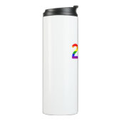 Washington D.C. Rainbow Pride Thermosbeker (Gedraaid links)