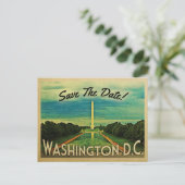 Washington D.C. Save the Date DC  Briefkaarten (Staand voorkant)