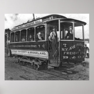 Washington D.C. Street Car 1890 Poster