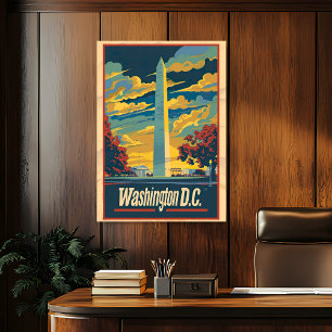  Washington D.C. Travel Poster
