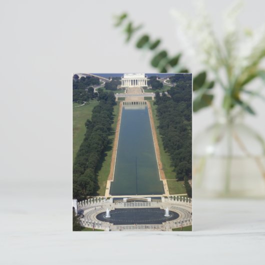 Washington D.C. - Uitzicht van het Washington Monu Briefkaart (Staand voorkant)