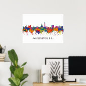 Washington D.C. USA Skyline Poster (Thuiskantoor)