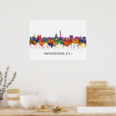 Washington D.C. USA Skyline Poster (Keuken)
