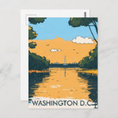 Washington D.C. USA Travel Briefkaart (Voorkant / Achterkant)
