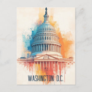 Washington D.C. Verenigde Staten Reizen Briefkaart
