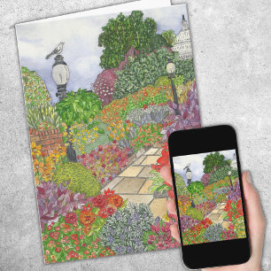 Washington D.C. Waterverf Kaart