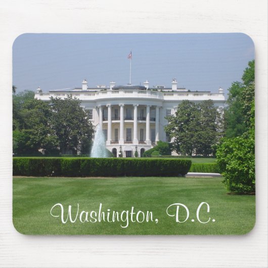 Washington D.C. Whitehouse Mousepad Muismat (Voorkant)