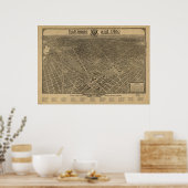 Washington DC 1923 Antiek Panorama Poster (Keuken)