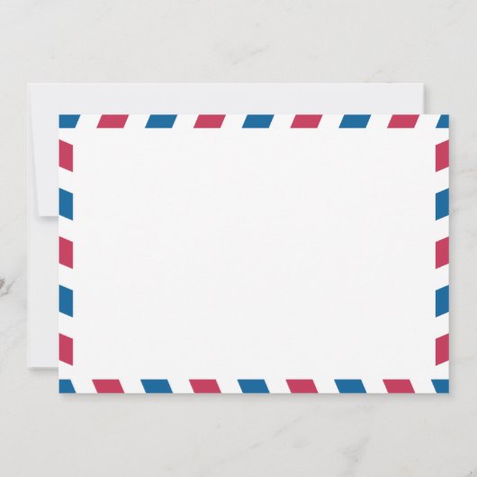 Washington DC Airmail Wedding Bedankt (Achterkant)