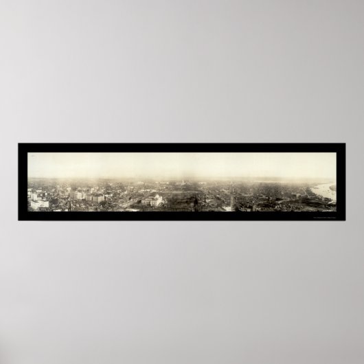 Washington DC antenne Foto 1912 Poster (Voorkant)