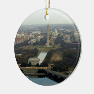 Washington DC-antennefoto Keramisch Ornament