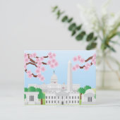 Washington DC avec carte postale Cherry Blossoms (Debout devant)