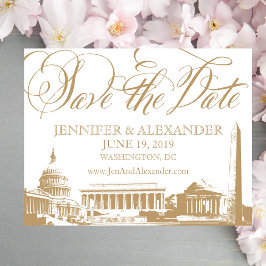 Washington DC bewaart de datum -  Monumenten Save The Date