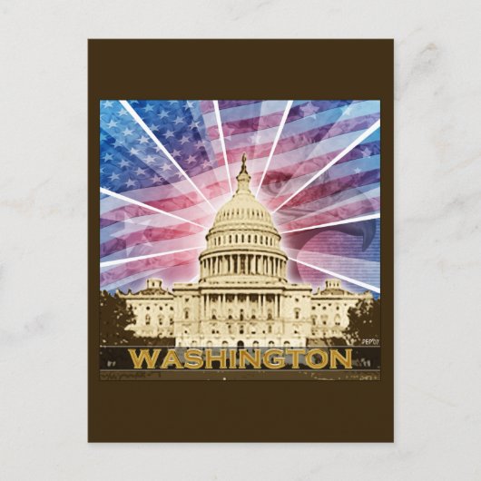 Washington DC Briefkaart (Voorkant)
