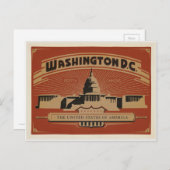 Washington, DC Briefkaart (Voorkant / Achterkant)
