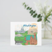 Washington DC Briefkaart (Staand voorkant)