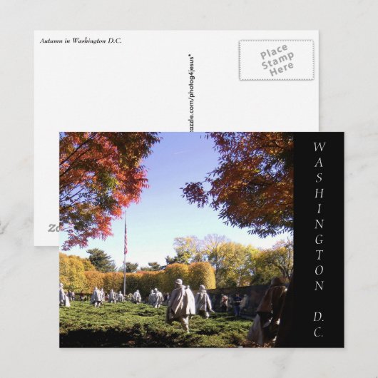 Washington DC-Briefkaart Briefkaart (Voorkant / Achterkant)