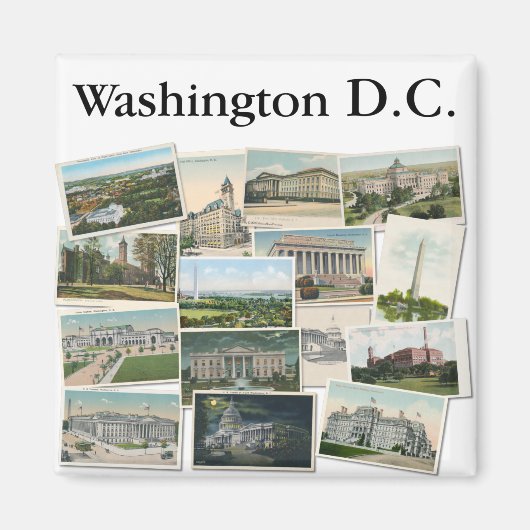 Washington DC:  Briefkaarten Souvenir Magneet (Voorkant)