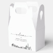 Washington DC bruiloft gepersonaliseerde gunst box Bedankdoosjes (Geopend)