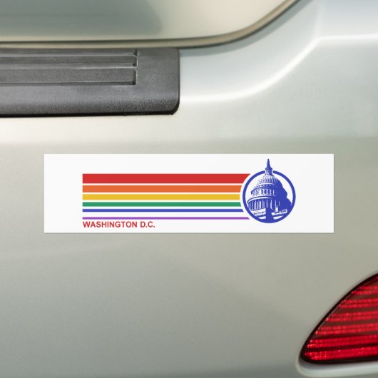 Washington DC Bumpersticker (Op auto)
