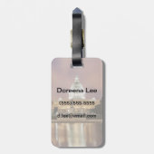 Washington DC, Capitol Building Bagagelabel (Achterkant verticaal)