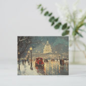 Washington DC Capitol Building  Retro kaart (Staand voorkant)