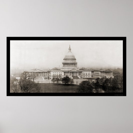 Washington DC Capitol Foto 1906 Poster (Voorkant)