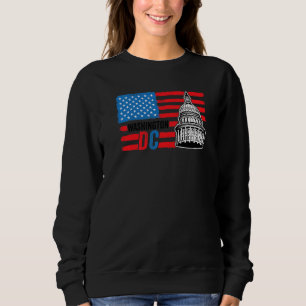 Washington DC Capitol Hill American Flag Usa Pride Trui