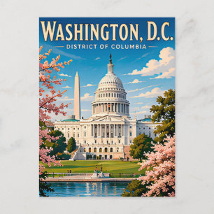 🏛️ Washington DC Capitol Reis Herinnering Briefkaart