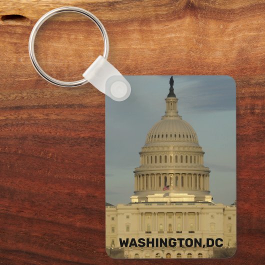 Washington, DC Capitool Gebouw Sleutelhanger (Voorkant)