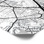 Washington, DC. Carte de la ville + Poster de votr (Coin)