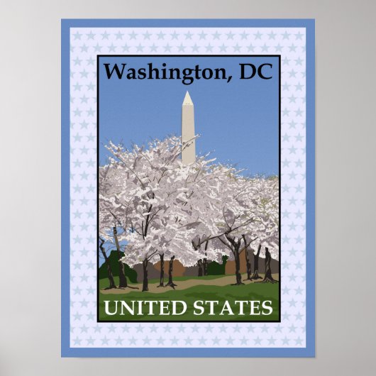 Washington DC Cherry Blossom Festival Poster Print (Voorkant)