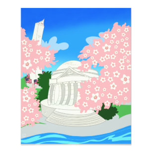 Washington DC Cherry Blossom Poster