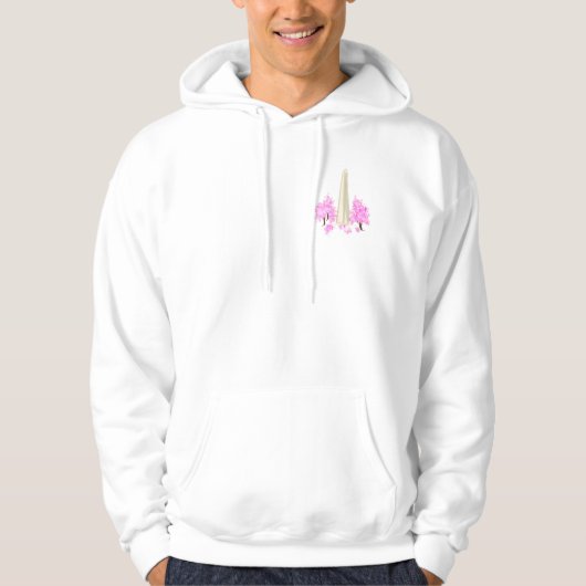 Washington, DC Cherry Blossom Sweat - shirt à capu (Devant)