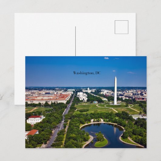 Washington DC-cityscape Briefkaart (Voorkant / Achterkant)
