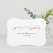 Washington DC Cityscape Holiday Card Feestdagenkaart (Staand voorkant)