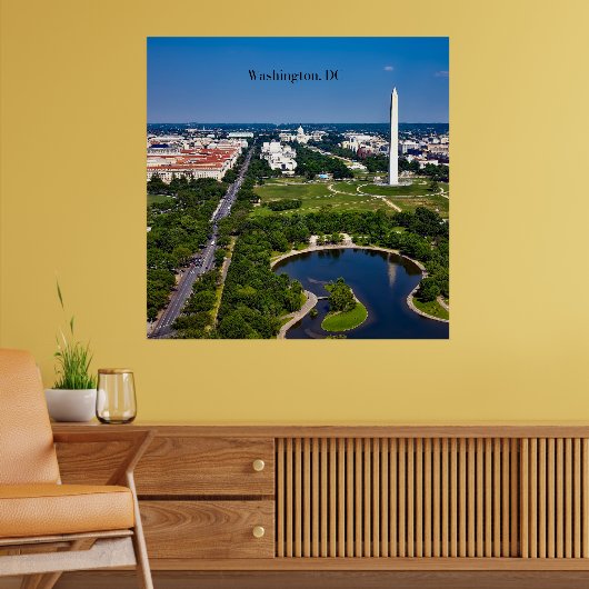 Washington DC cityscape Poster (Woonkamer 2)