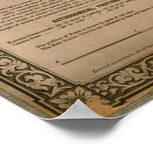 Washington DC Civil War Defences Map (1864) Poster (Hoek)