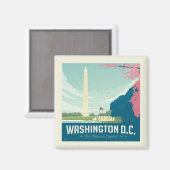 Washington DC | De hoofdstad van ons land Magneet (Voorkant / Achterkant)