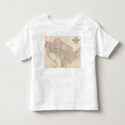 Washington DC en Georgetown Kinder Shirts (Voorkant)