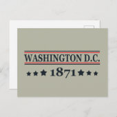 Washington DC Feestdagenkaart (Voorkant / Achterkant)