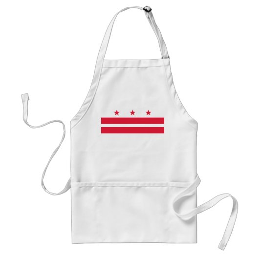 Washington DC Flag Apron Standaard Schort (Voorkant)