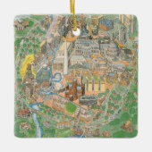 Washington DC Geïllustreerd Ornament (Voorkant)