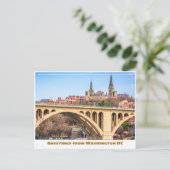 Washington DC Georgetown met brug Briefkaart (Staand voorkant)