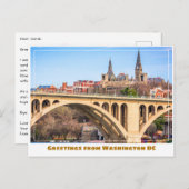 Washington DC Georgetown met brug Briefkaart (Voorkant / Achterkant)
