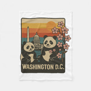 Washington Dc gezinsreis grappige panda dierentuin Fleece Deken