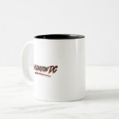 Washington DC Graffiti Style Tweekleurige Koffiemok (Voorkant links)